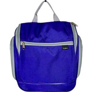 L.L. Bean Med Unisex Travel Toiletry Organizer Bag - Purple - 9¾"H x 11½"W x 3"D